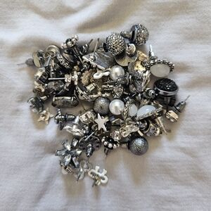 Large bundle of Women's silver jewelry & hair accessories